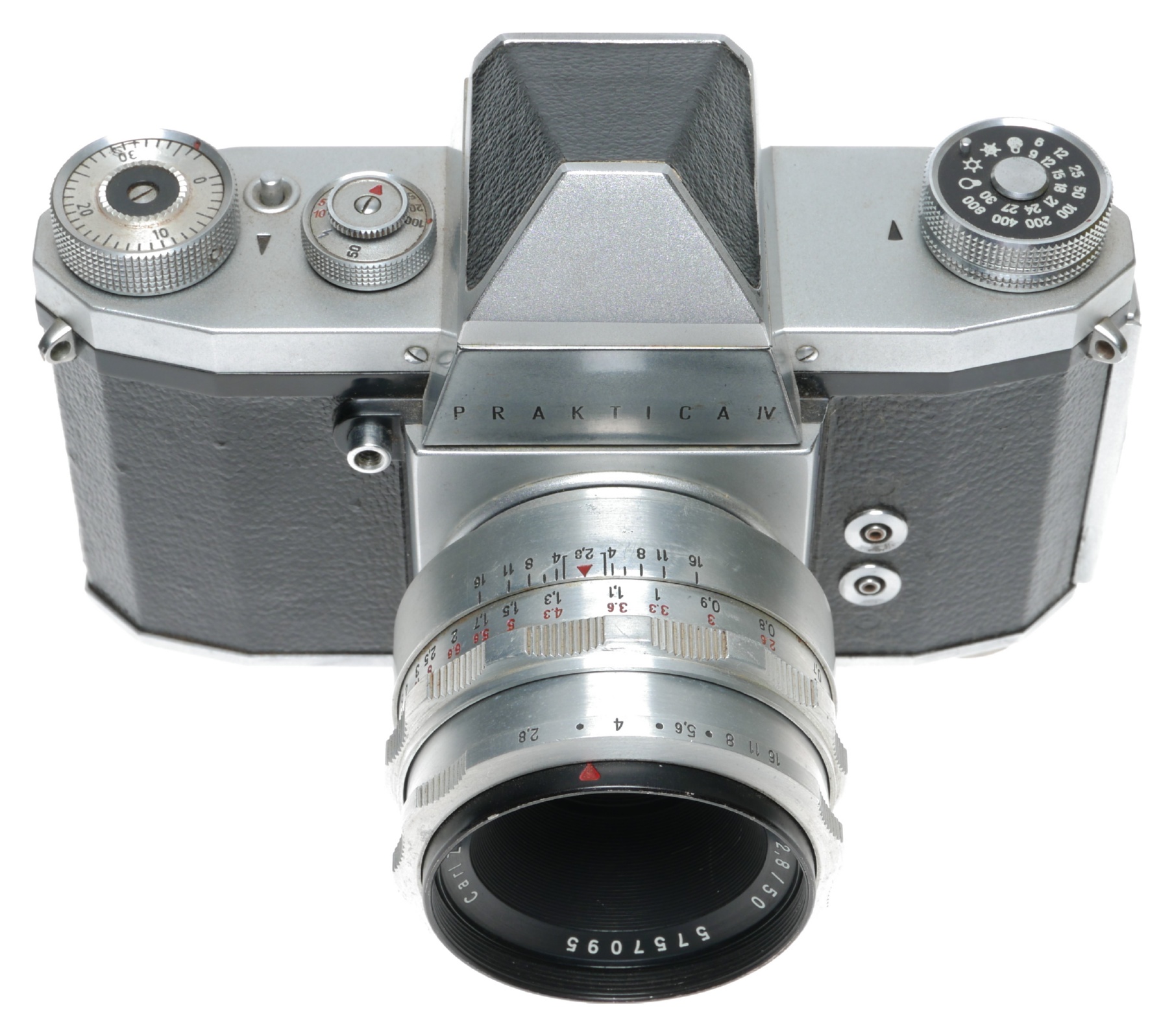 Pentacon Praktica IV Version 2 Camera Carl Zeiss Jena Tessar