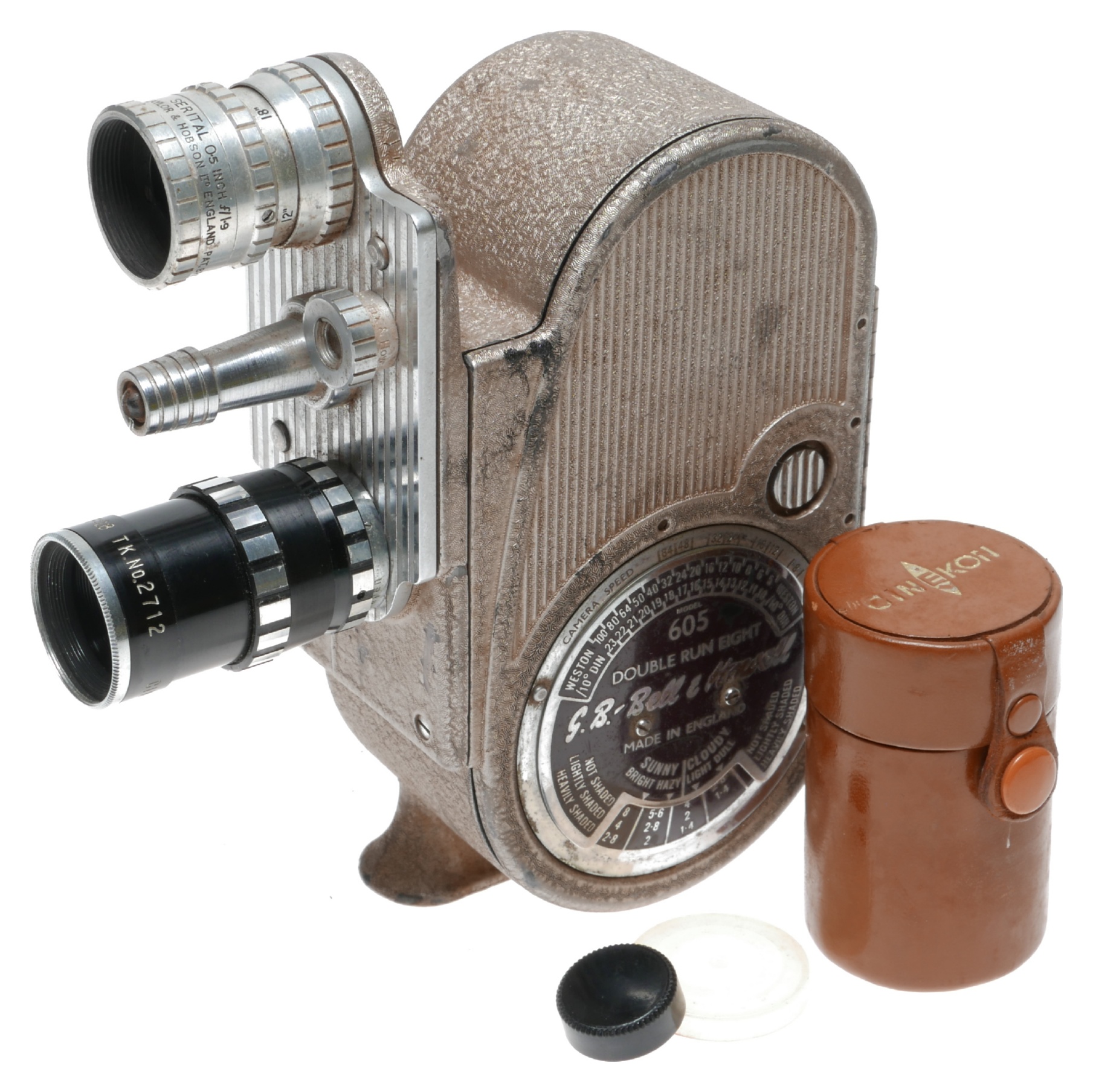 Bell Howell Model GB 605 Double 8 Camera Cinekon 6.5mm f:1.8