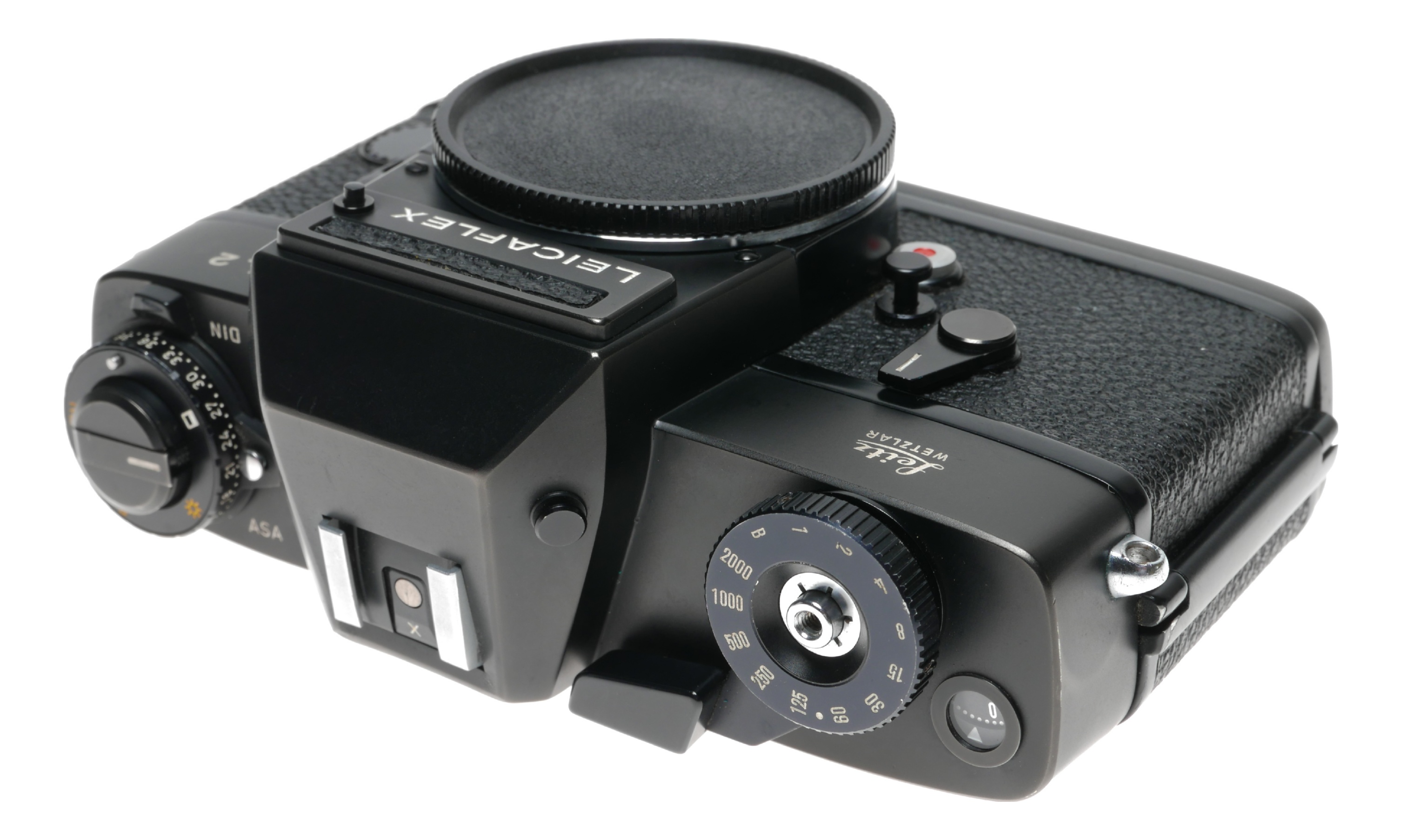Black chrome Leicaflex SL2 Antique film camera 35mm body with case
