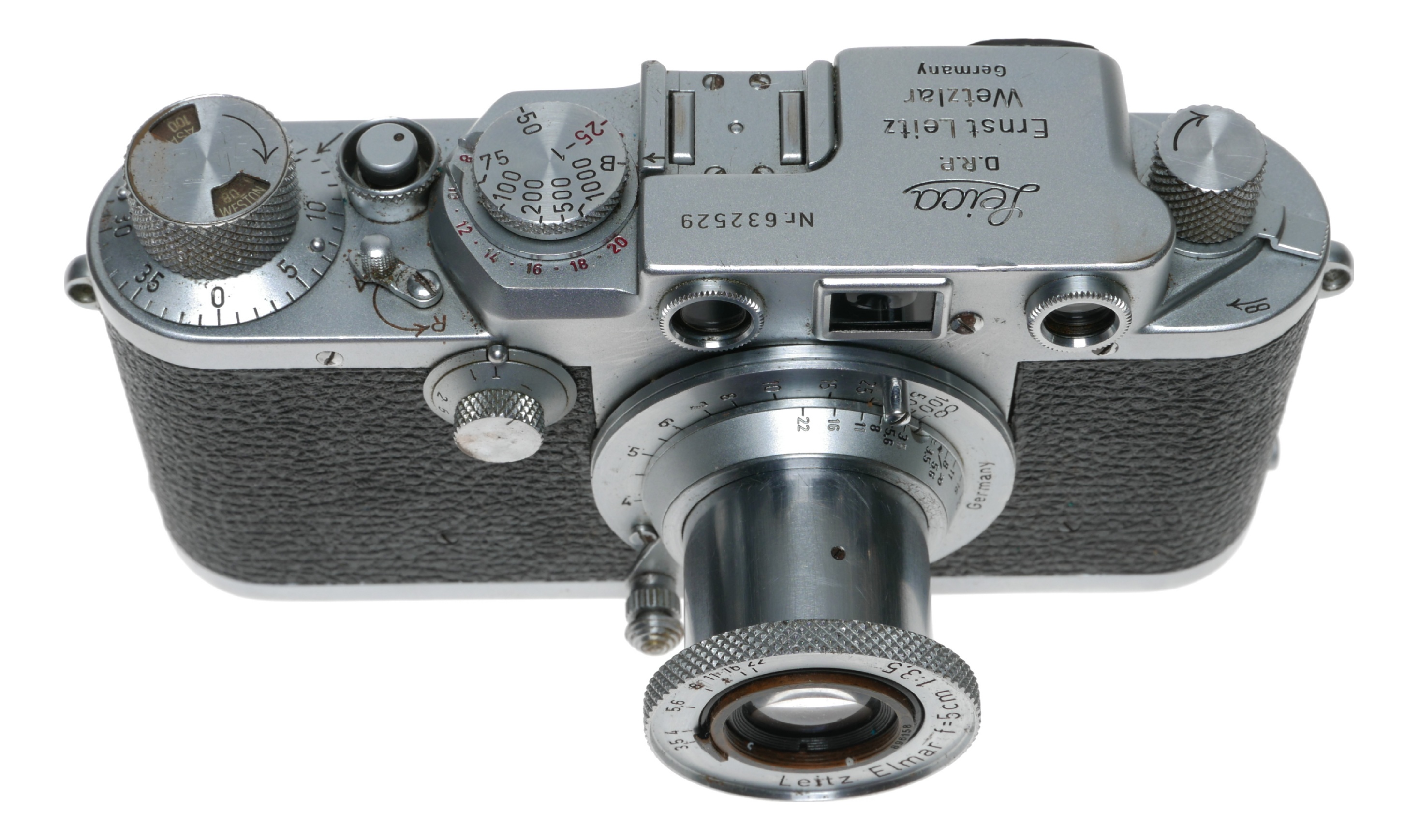 Leica IIIF Red dial 35mm film camera with Elmar 50mm F3.5 lens | eBay