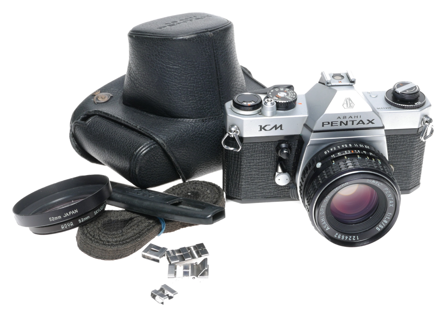 Asahi Pentax KM SLR Film Camera SMC 1:1.8/55 Lens | eBay