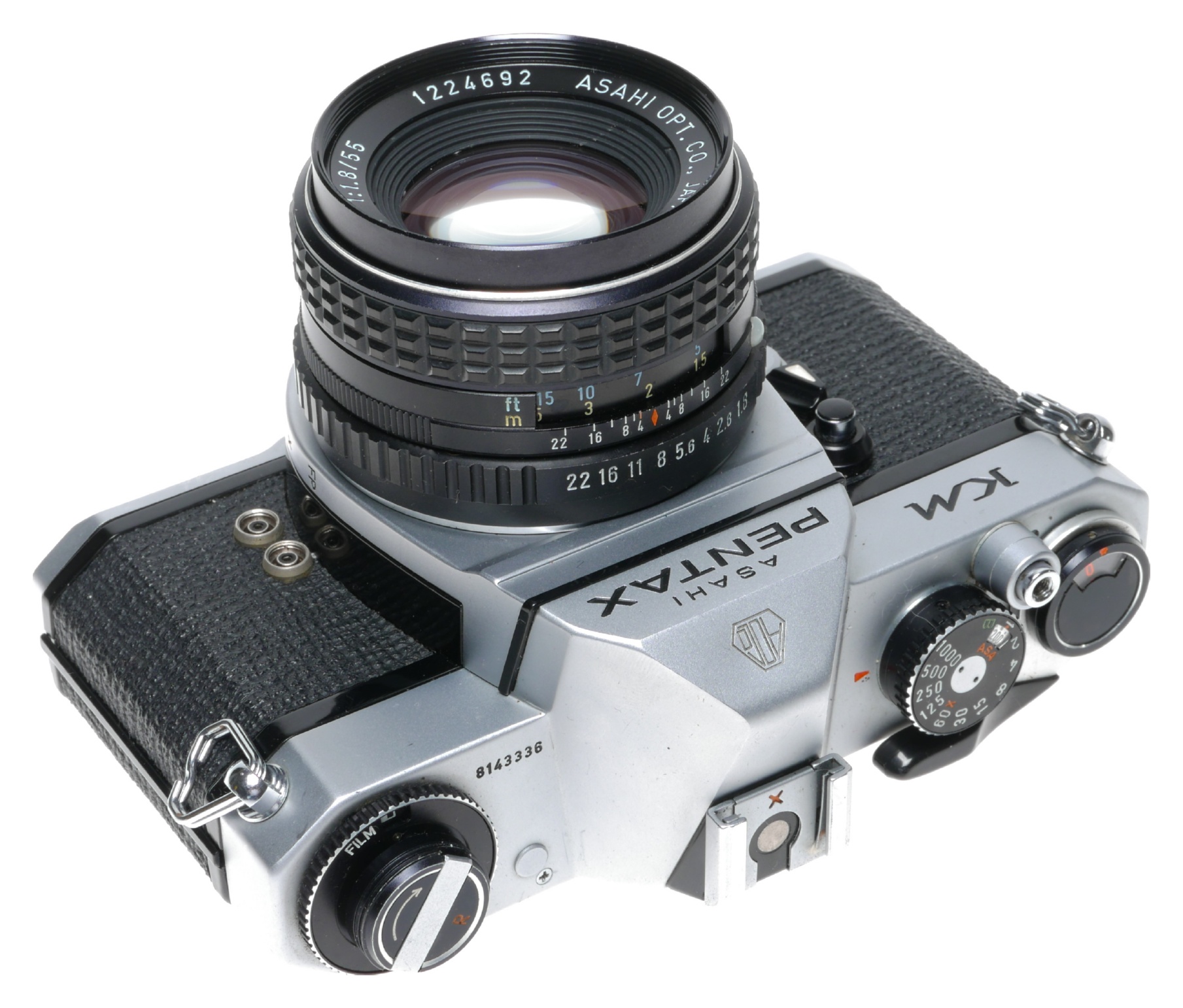 Asahi Pentax KM SLR Film Camera SMC 1:1.8/55 Lens | eBay