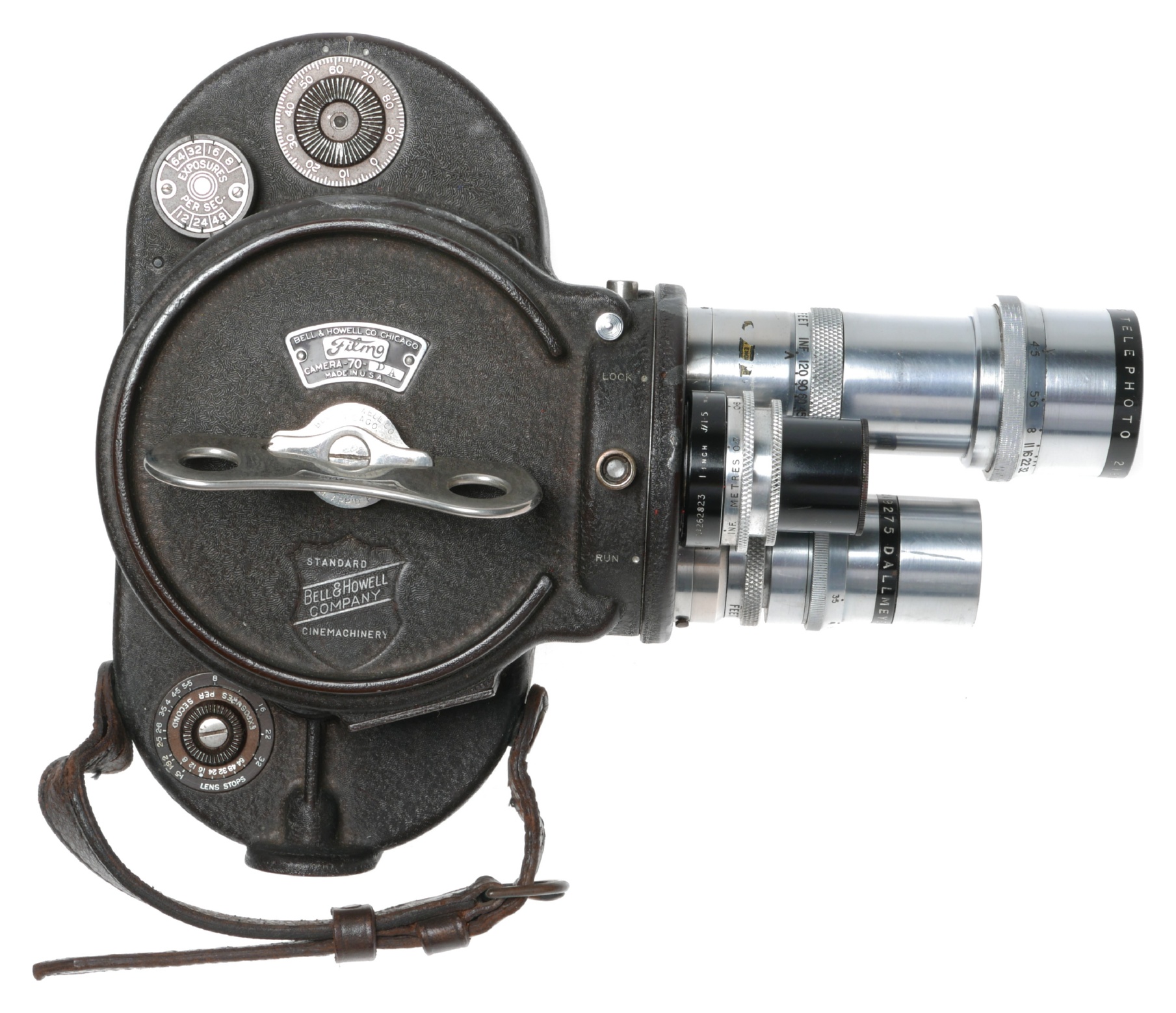 Bell Howell Filmo 70-DA 16mm Cine Camera Dallmeyer 6 in F4.5