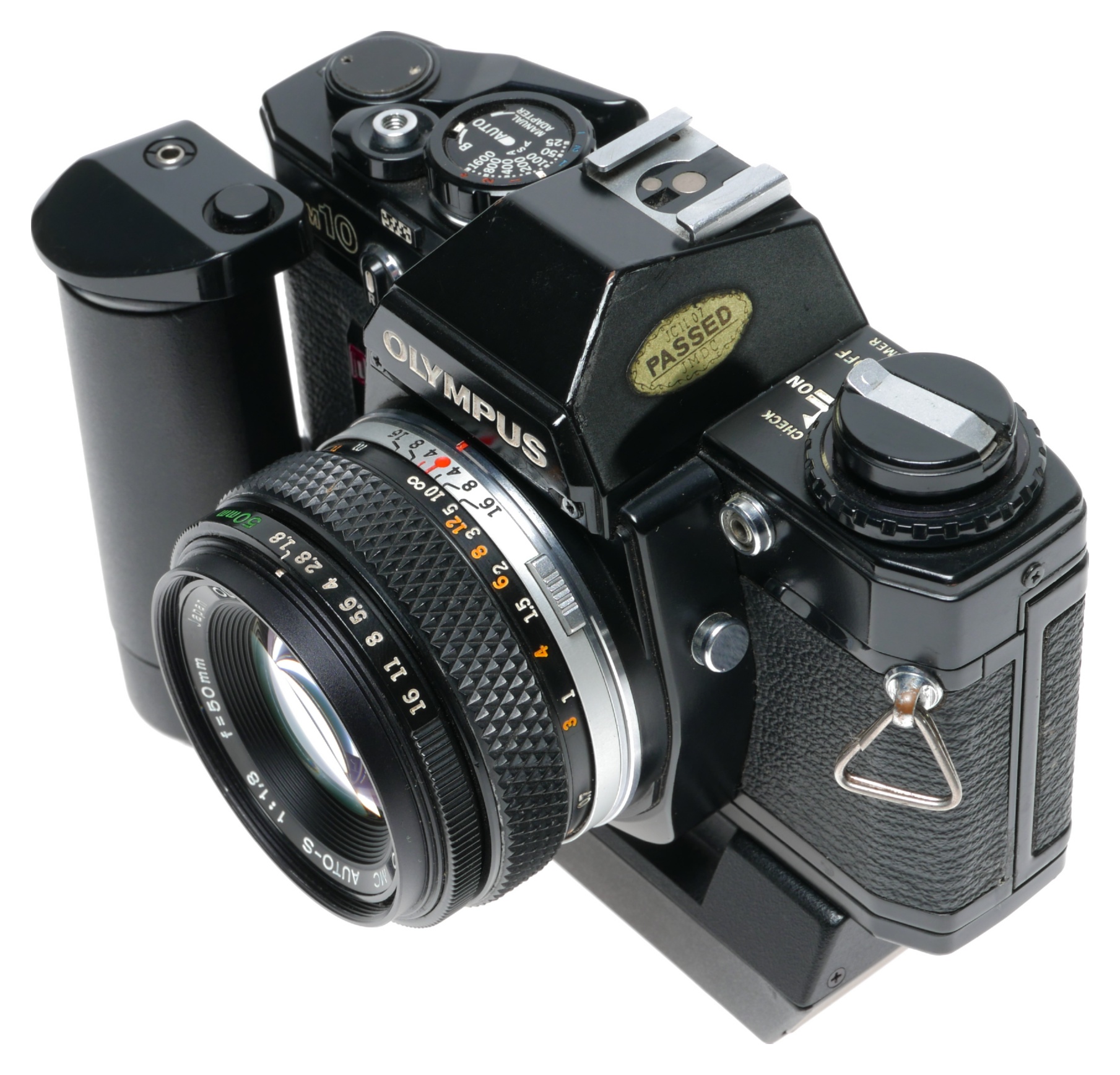 Olympus OM-10 Quartz SLR Camera MC Auto-S 1:1.8 f-50mm Motor
