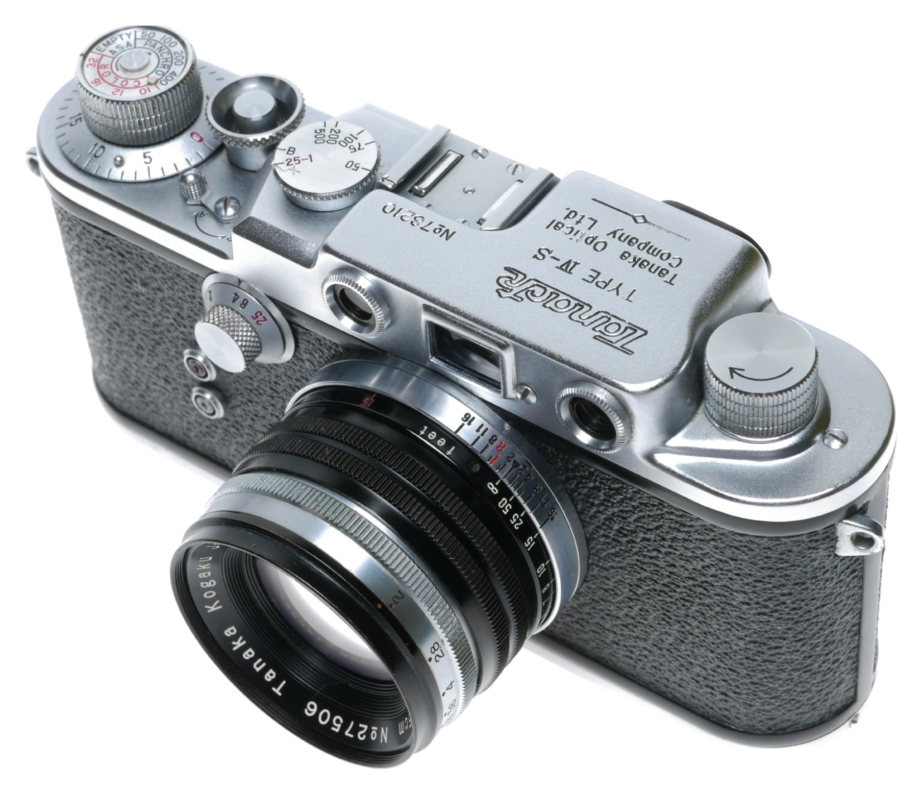 Tanack Type IV-S Rangefinder Camera Tanar H.C. 1:2 f=5cm Lens