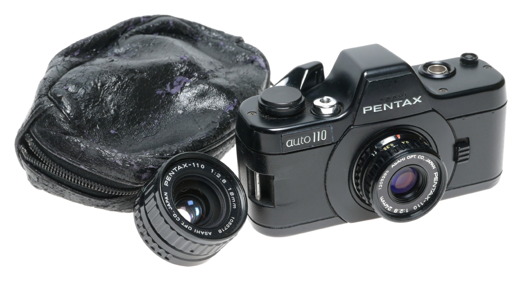 Asahi Pentax Auto-110 Subminiature Film Camera 2.8⁄24mm 18mm